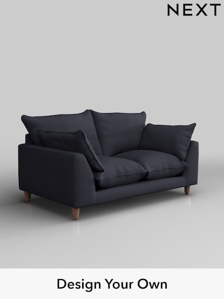 Tweedy Blend Easy Clean/Dark Slate Blue Noa Deep Relaxed Sit (H37251) | £975