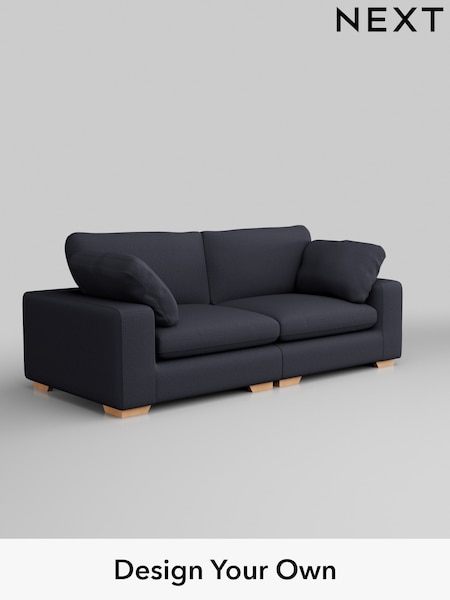 Tweedy Blend Easy Clean/Dark Slate Blue N Premium The Snuggle Grand (H37252) | £1,799