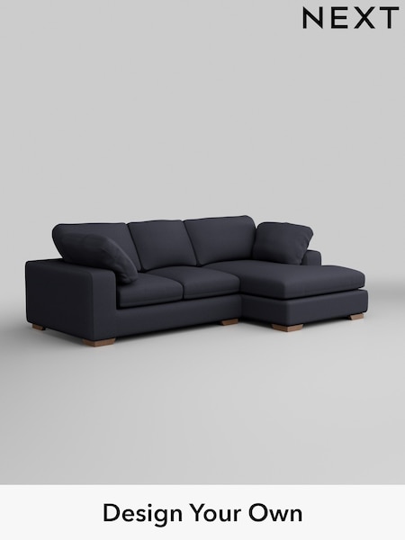 Tweedy Blend Easy Clean/Dark Slate Blue N Premium The Snuggle Grand (H37252) | £2,475