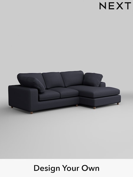 Tweedy Blend Easy Clean/Dark Slate Blue N Premium The Snuggle Grand (H37252) | £2,475