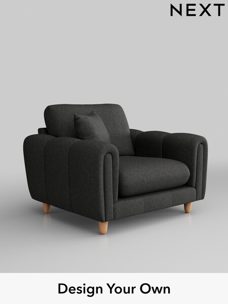 Tweedy Blend Easy Clean/Charcoal Grey Odella (H37253) | £875