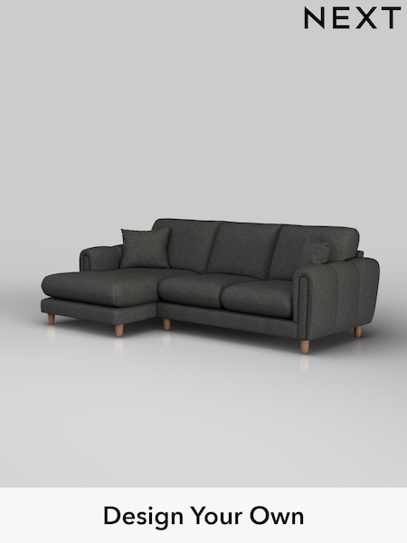 Tweedy Blend Easy Clean/Charcoal Grey Odella (H37253) | £1,850