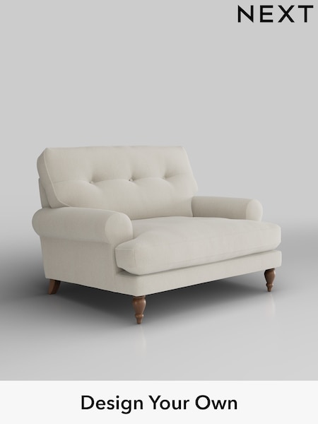 Relaxed Linen Look/Oyster Erin Buttoned Back Deep Relaxed Sit (H37258) | £1,025