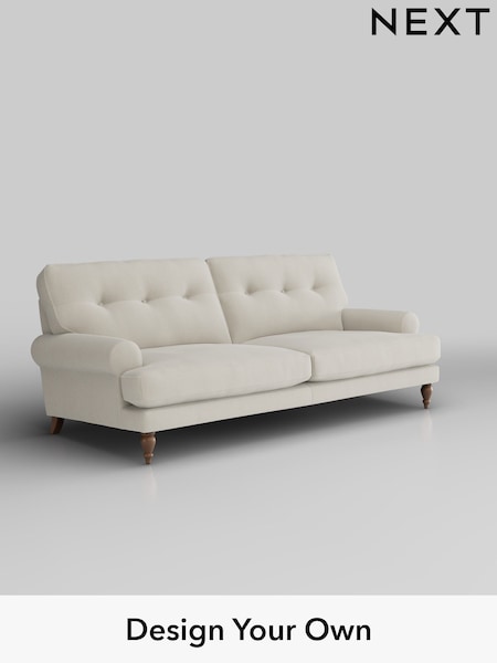 Relaxed Linen Look/Oyster Erin Buttoned Back Deep Relaxed Sit (H37258) | £1,425