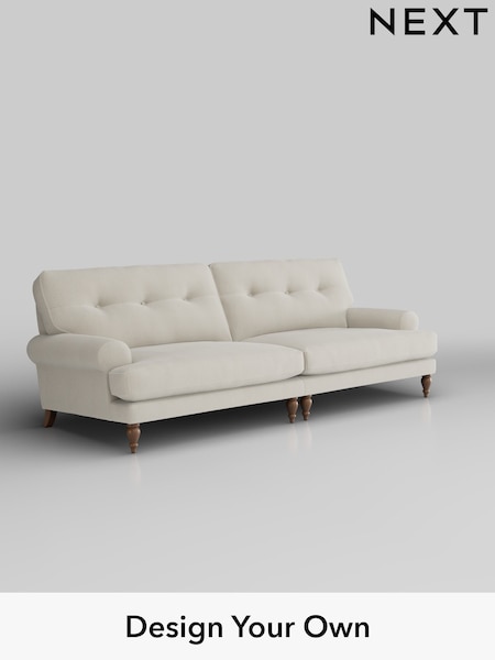 Relaxed Linen Look/Oyster Erin Buttoned Back Deep Relaxed Sit (H37258) | £1,525