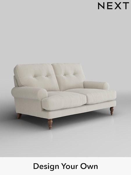 Relaxed Linen Look/Oyster Erin Buttoned Back Deep Sit (H37265) | £1,175