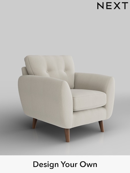 Relaxed Linen Look/Oyster Wilson Buttoned Back (H37272) | £599