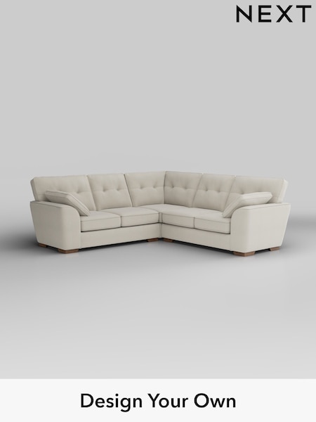 Relaxed Linen Look/Oyster Stamford Buttoned Back (H37273) | £2,425