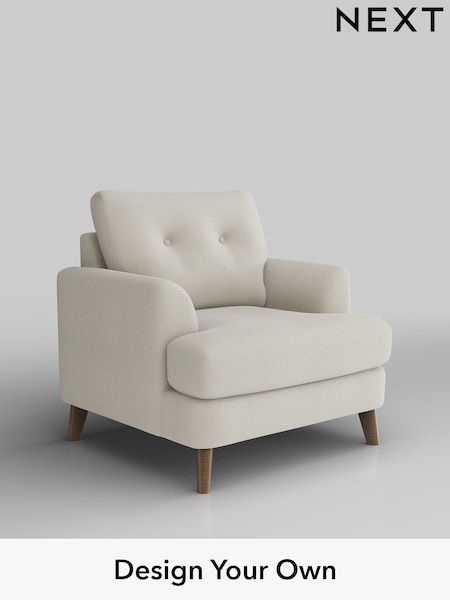 Relaxed Linen Look/Oyster Parker Buttoned Back (H37276) | £925