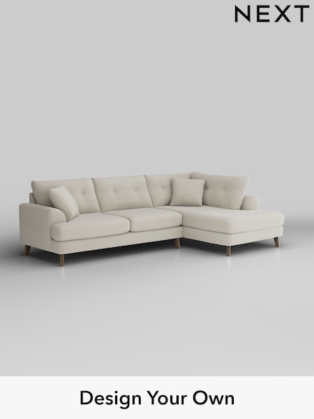 Relaxed Linen Look/Oyster Parker Buttoned Back (H37276) | £2,425