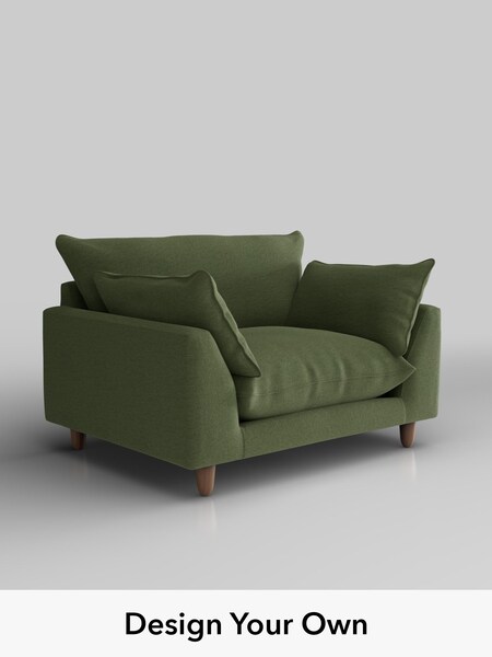 Ripple Chenille/Mid Moss Green Noa Deep Relaxed Sit (H37289) | £975