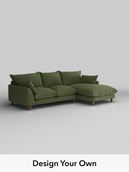 Ripple Chenille/Mid Moss Green Noa Deep Relaxed Sit (H37289) | £1,875