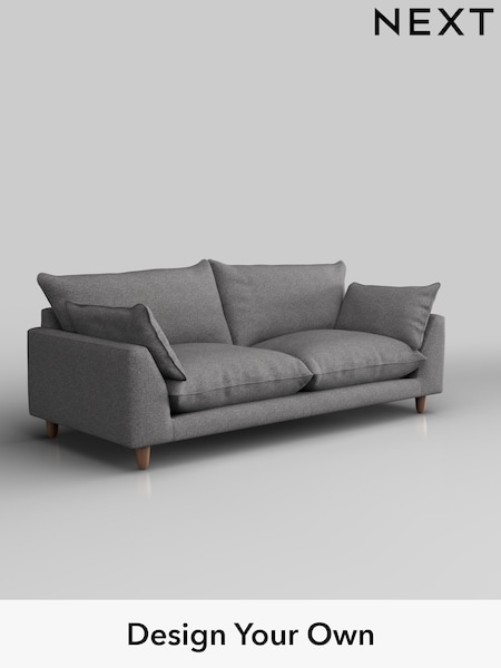 Studio Chenille/Mid Grey Noa Deep Relaxed Sit (H37291) | £1,150