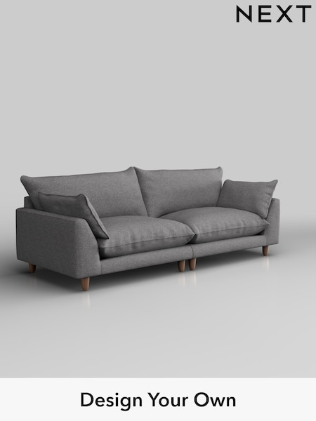 Studio Chenille/Mid Grey Noa Deep Relaxed Sit (H37291) | £1,250