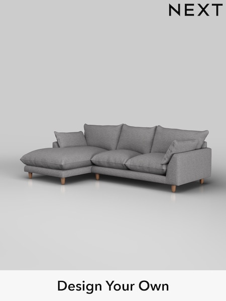 Studio Chenille/Mid Grey Noa Deep Relaxed Sit (H37291) | £1,750