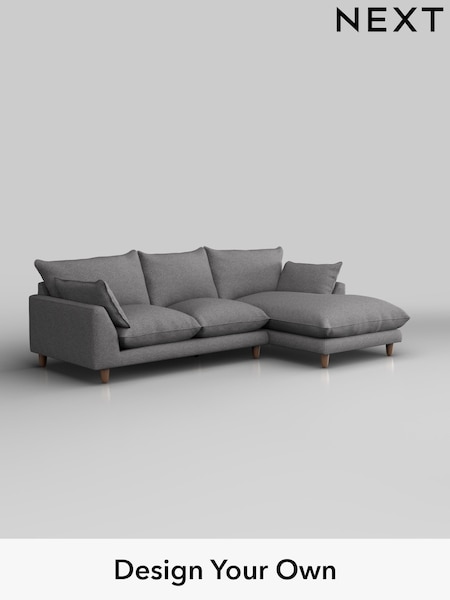 Studio Chenille/Mid Grey Noa Deep Relaxed Sit (H37291) | £1,750