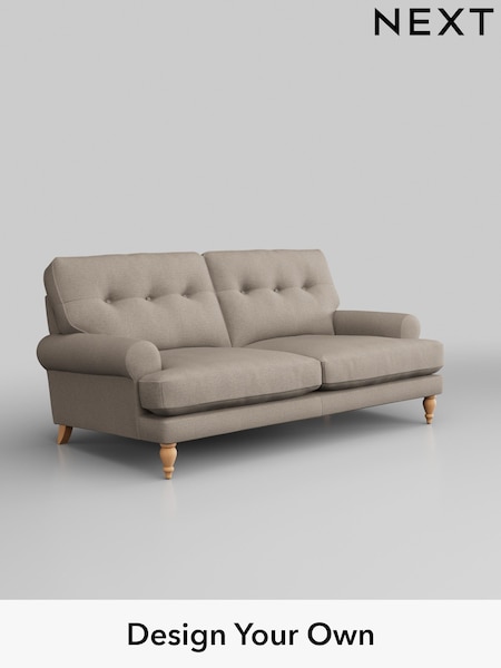 Studio Chenille/Mid Natural Erin Buttoned Back Deep Relaxed Sit (H37294) | £1,199