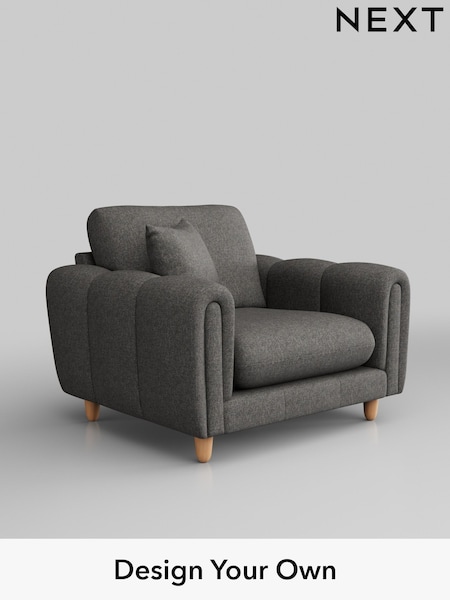 Tweedy Blend Easy Clean/Dark Grey Odella (H37306) | £875