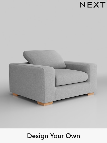 Tweedy Blend Easy Clean/Light Silver Grey N Premium The Snuggle Grand (H37307) | £1,299