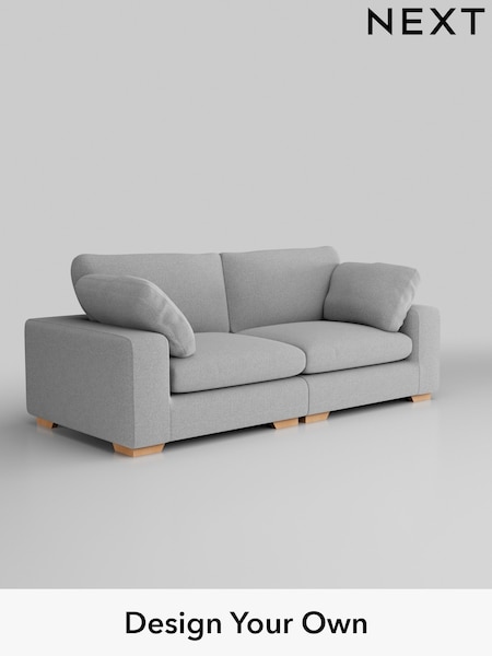 Tweedy Blend Easy Clean/Light Silver Grey N Premium The Snuggle Grand (H37307) | £1,799