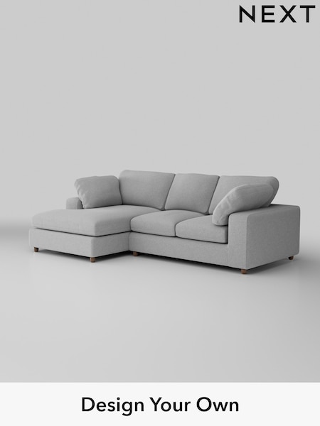 Tweedy Blend Easy Clean/Light Silver Grey N Premium The Snuggle Grand (H37307) | £2,475