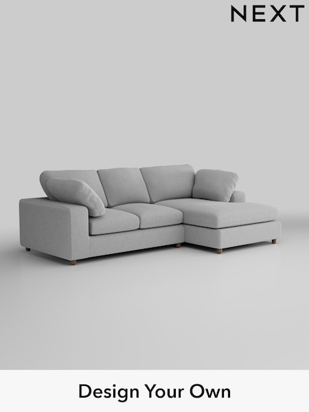 Tweedy Blend Easy Clean/Light Silver Grey N Premium The Snuggle Grand (H37307) | £2,475