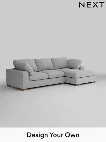 Tweedy Blend Easy Clean/Light Silver Grey N Premium The Snuggle Grand (H37307) | £2,575