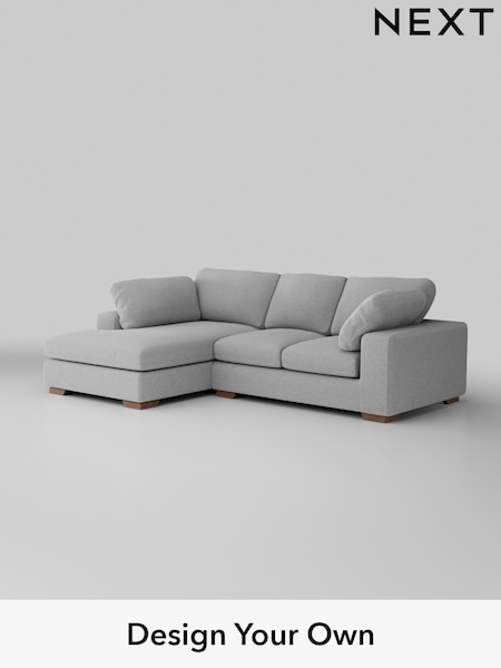 Tweedy Blend Easy Clean/Light Silver Grey N Premium The Snuggle Grand (H37307) | £2,550