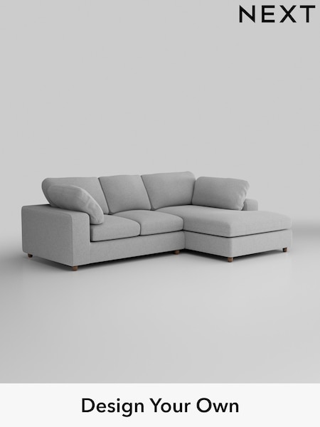 Tweedy Blend Easy Clean/Light Silver Grey N Premium The Snuggle Grand (H37307) | £2,550