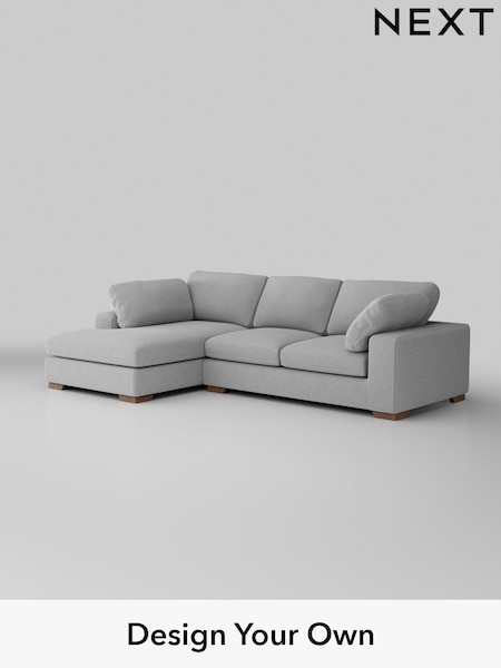 Tweedy Blend Easy Clean/Light Silver Grey N Premium The Snuggle Grand (H37307) | £2,650