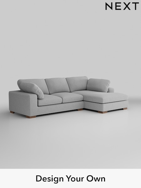 Tweedy Blend Easy Clean/Light Silver Grey N Premium The Snuggle Grand (H37307) | £2,650