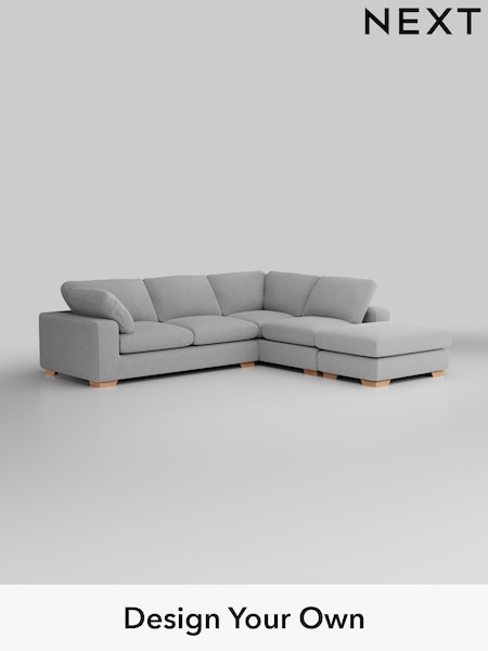 Tweedy Blend Easy Clean/Light Silver Grey N Premium The Snuggle Grand (H37307) | £3,399