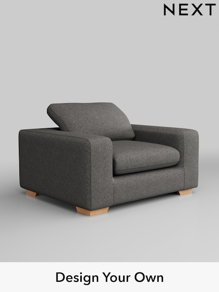 Tweedy Blend Easy Clean/Dark Grey N Premium The Snuggle Grand (H37311) | £1,299