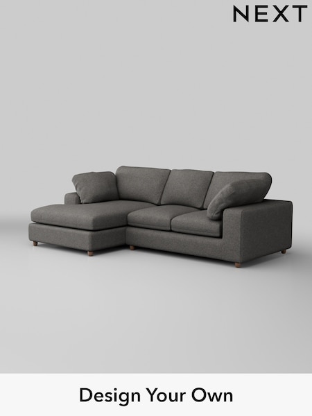 Tweedy Blend Easy Clean/Dark Grey N Premium The Snuggle Grand (H37311) | £2,475