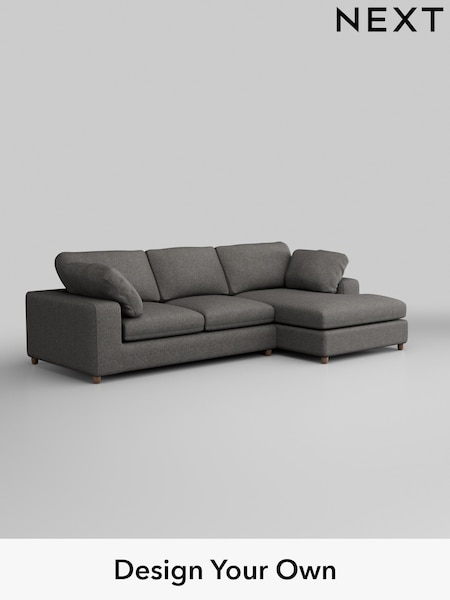 Tweedy Blend Easy Clean/Dark Grey N Premium The Snuggle Grand (H37311) | £2,575