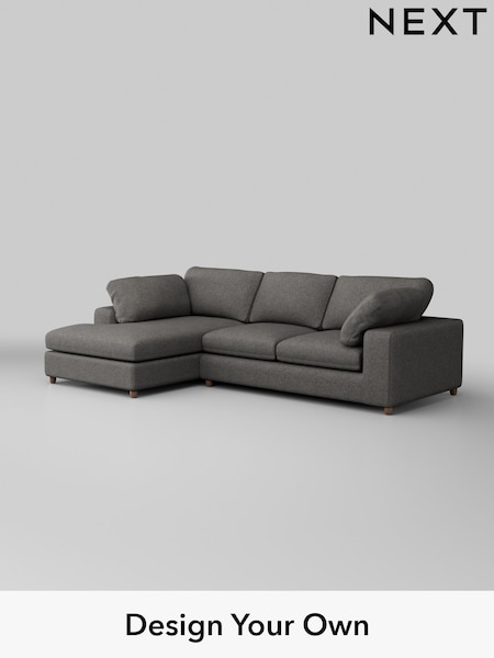 Tweedy Blend Easy Clean/Dark Grey N Premium The Snuggle Grand (H37311) | £2,650
