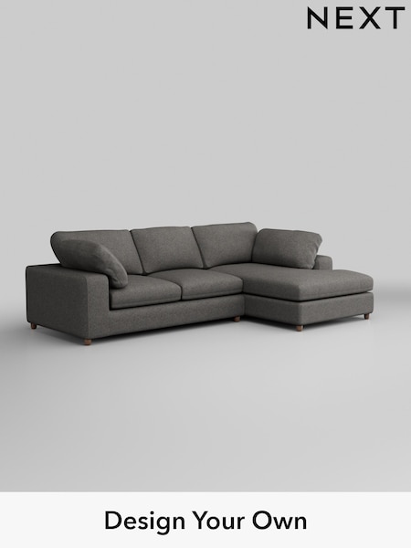 Tweedy Blend Easy Clean/Dark Grey N Premium The Snuggle Grand (H37311) | £2,650