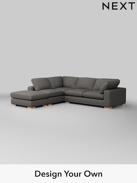Tweedy Blend Easy Clean/Dark Grey N Premium The Snuggle Grand (H37311) | £3,399