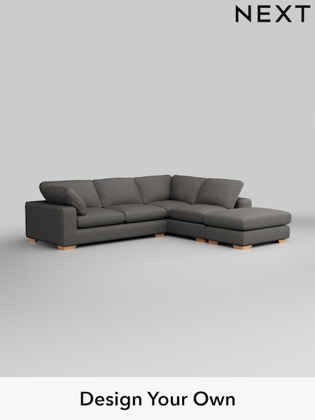 Tweedy Blend Easy Clean/Dark Grey N Premium The Snuggle Grand (H37311) | £3,399