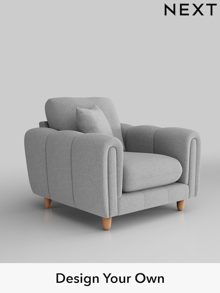 Tweedy Blend Easy Clean/Light Silver Grey Odella (H37312) | £775