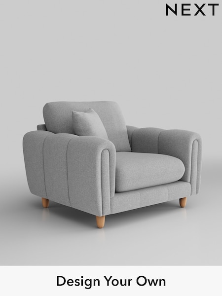 Tweedy Blend Easy Clean/Light Silver Grey Odella (H37312) | £875