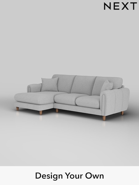 Tweedy Blend Easy Clean/Light Silver Grey Odella (H37312) | £1,850