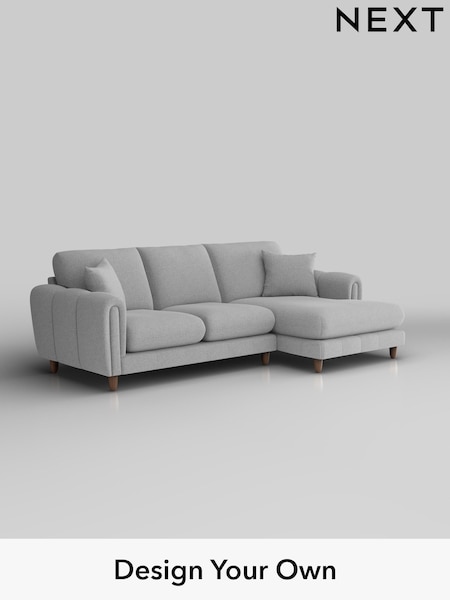 Tweedy Blend Easy Clean/Light Silver Grey Odella (H37312) | £1,850