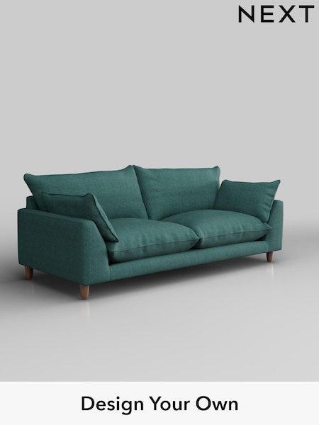 Tweedy Chenille/Dark Teal Green Noa Deep Relaxed Sit (H37314) | £1,175