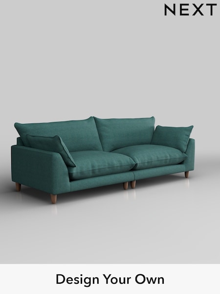 Tweedy Chenille/Dark Teal Green Noa Deep Relaxed Sit (H37314) | £1,275