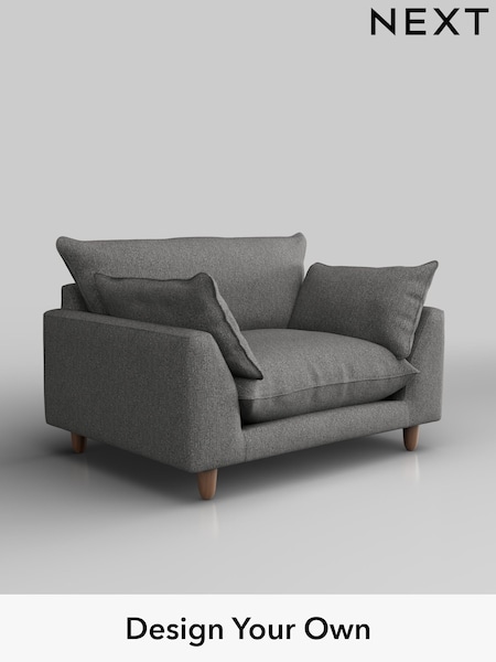 Tweedy Chenille/Dark Grey Noa Deep Relaxed Sit (H37315) | £875