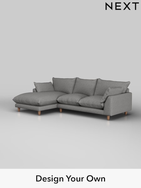 Tweedy Chenille/Dark Grey Noa Deep Relaxed Sit (H37315) | £1,775