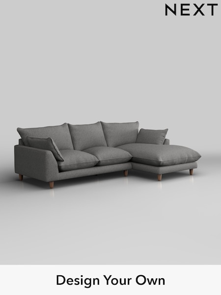 Tweedy Chenille/Dark Grey Noa Deep Relaxed Sit (H37315) | £1,775