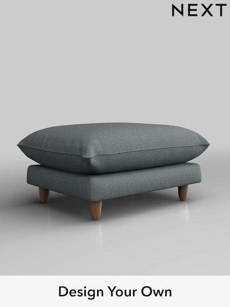 Tweedy Blend Easy Clean/Mid Slate Teal Green Noa Deep Relaxed Sit (H37318) | £425