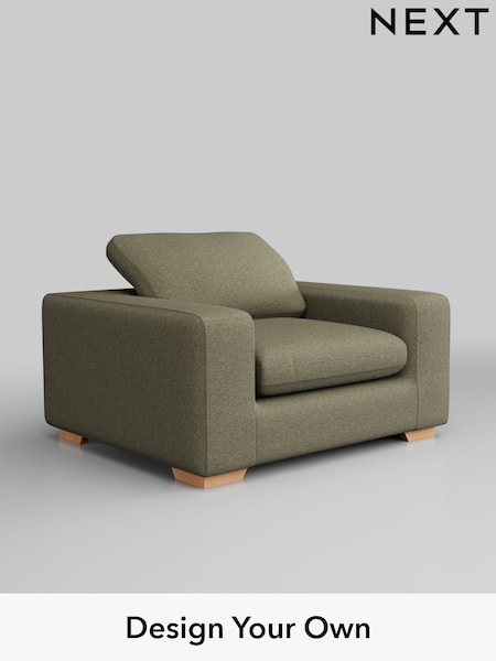 Tweedy Chenille/Mid Moss Green N Premium The Snuggle Grand (H37325) | £1,299